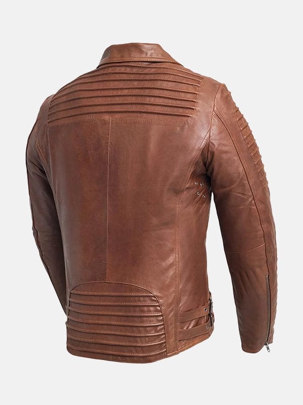 Brooklyn Men’s Fashion Brown Leather Jacket