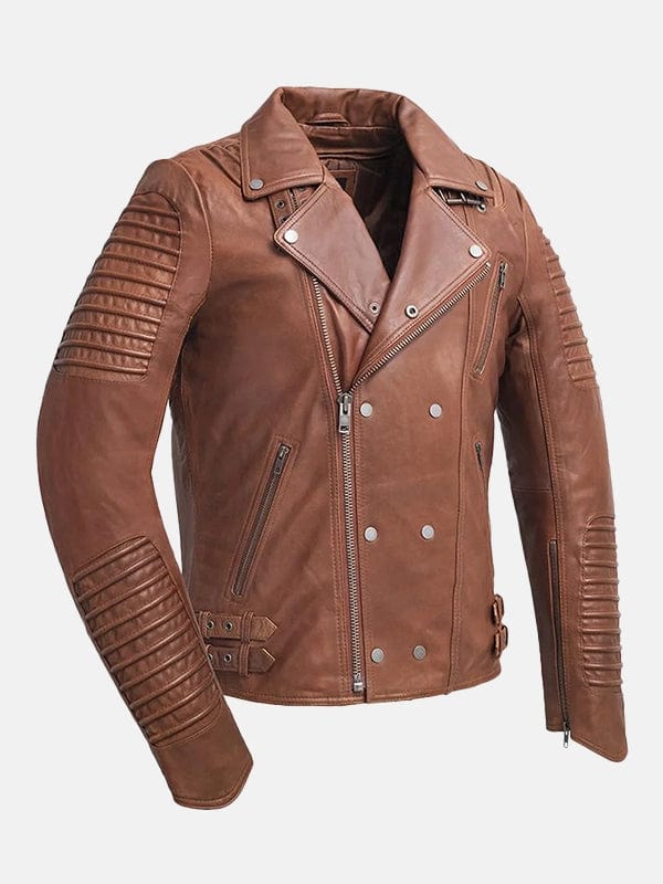 Brooklyn Men’s Fashion Brown Leather Jacket