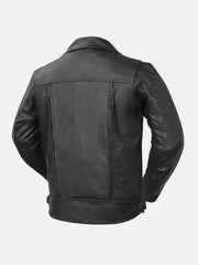 Caven Black Motorcycle Leather Jacket