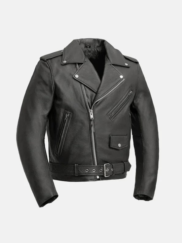 Daniel Black Biker leather Jacket