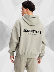 Fear Of God Essentials Hoodie Dark Oatmeal