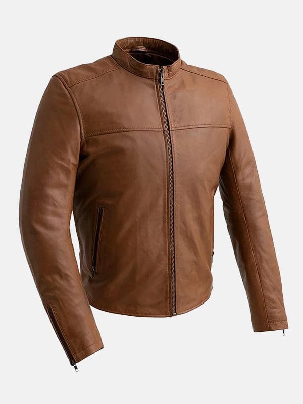 Grayson Men’s Leather Brown Jacket