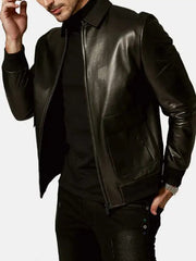 Men’s Classic Black Leather Jacket