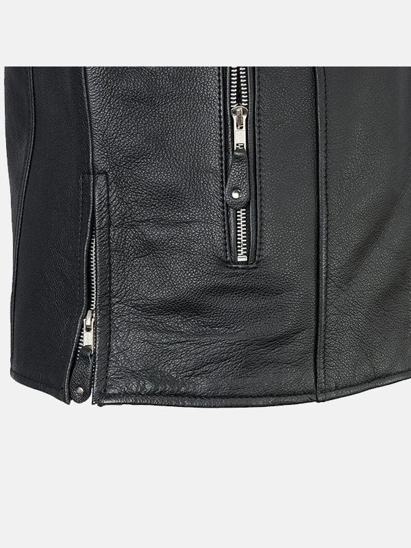 Men’s Cafe Racer Black Leather Jacket