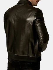 Men’s Classic Black Leather Jacket