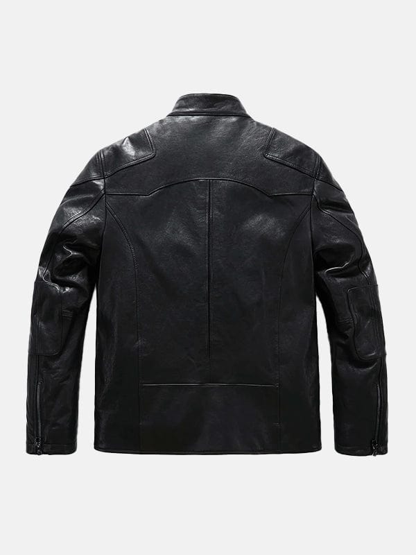 Men’s Matt Black Leather Jacket