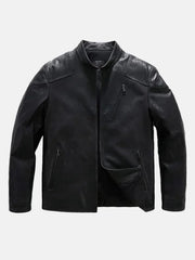 Men’s Matt Black Leather Jacket