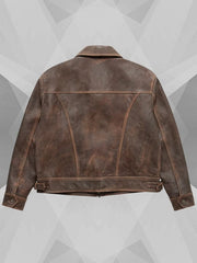 Mutimer Leather Jacket Brown