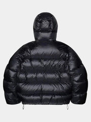 Stussy Puffer Jacket Black and Pink