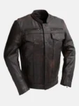 Raider Copper Motorcycle Leather Jacket