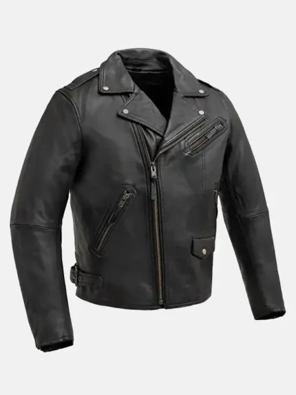 Mens-Zippered-Chest-Pocket-Black-Biker-Leather-Jacket.webp